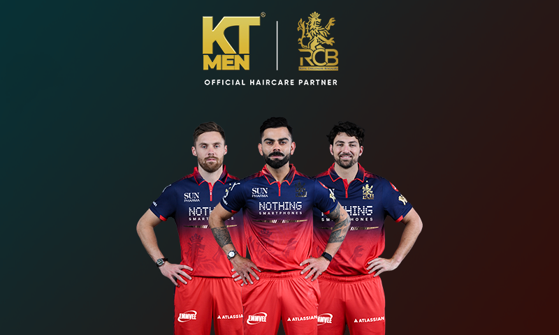 KT Professional launches KT Men, partners with Mumbai Indians and RCB to tap India’s men’s grooming market.