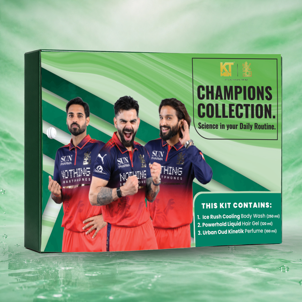 KT Men Champions Collection Gift Box | The Ultimate Grooming Trio for Champions