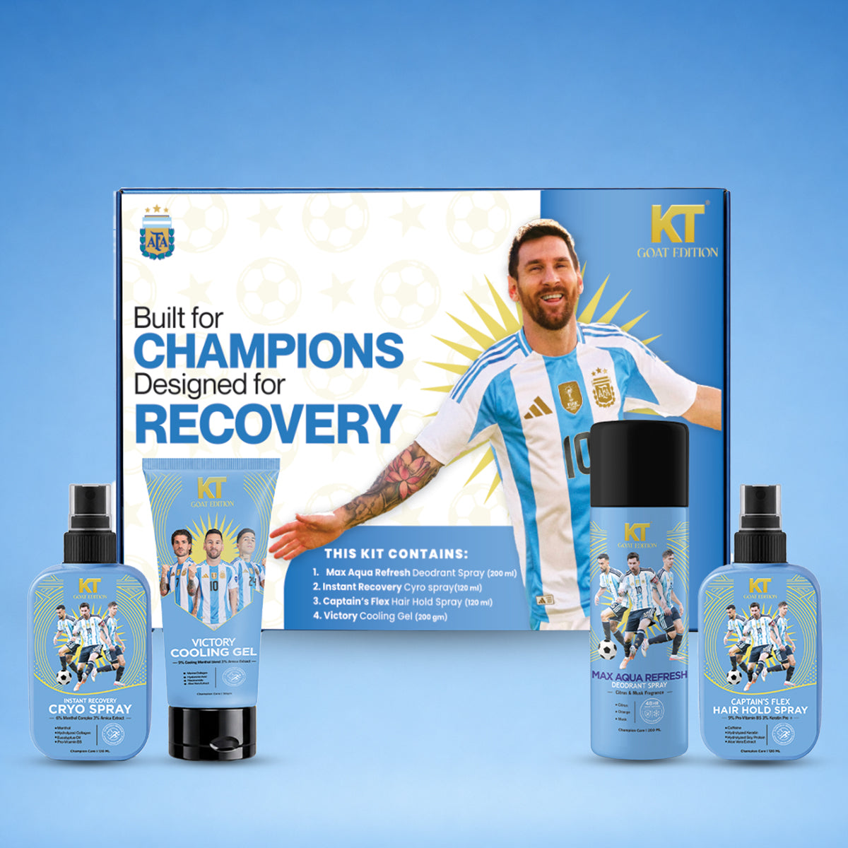 KT Men GOAT Edition Recovery Kit | Built for Champions. Designed for Recovery