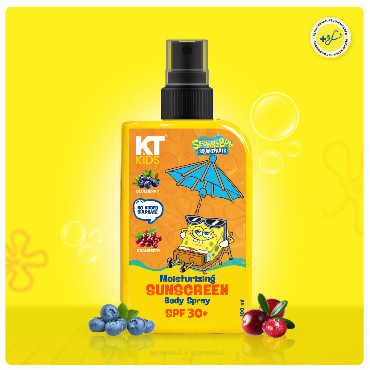 Kids Moisturizing Sunscreen Body Spray | UV Protection |SPF 30+| 100ml