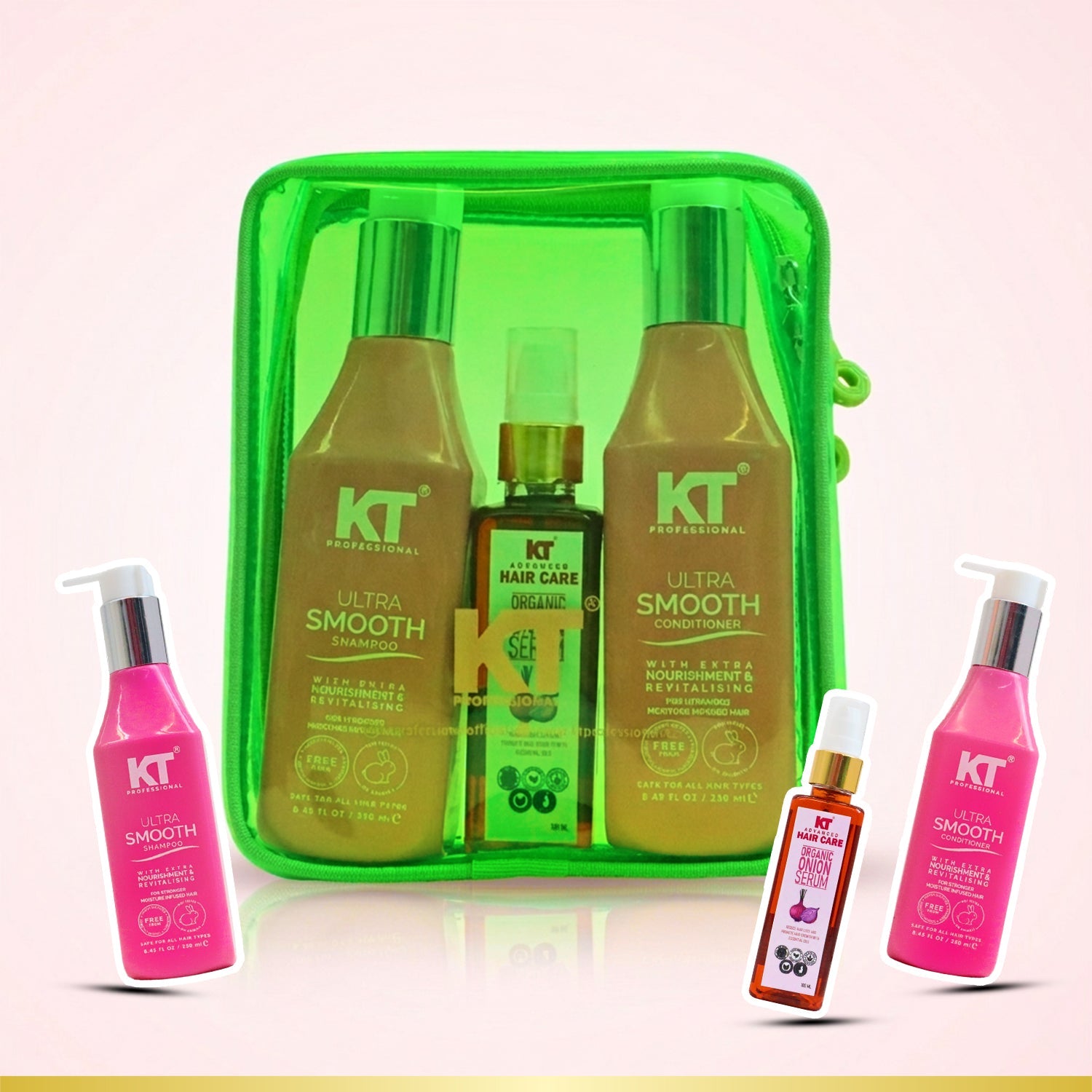 Ultra Smooth Shampoo & Conditioner 250ml + Organic Onion Serum