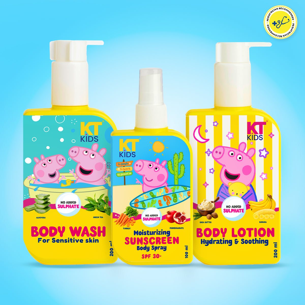 Peppa Pig Kids Hair Care Kit With a Fancy Gift Bag+ Free Peppa pig KeyChain