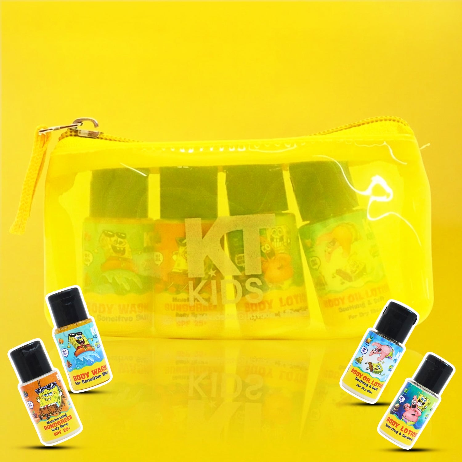 KT Kids Travel Body Care Set – SpongeBob Edition 🧸