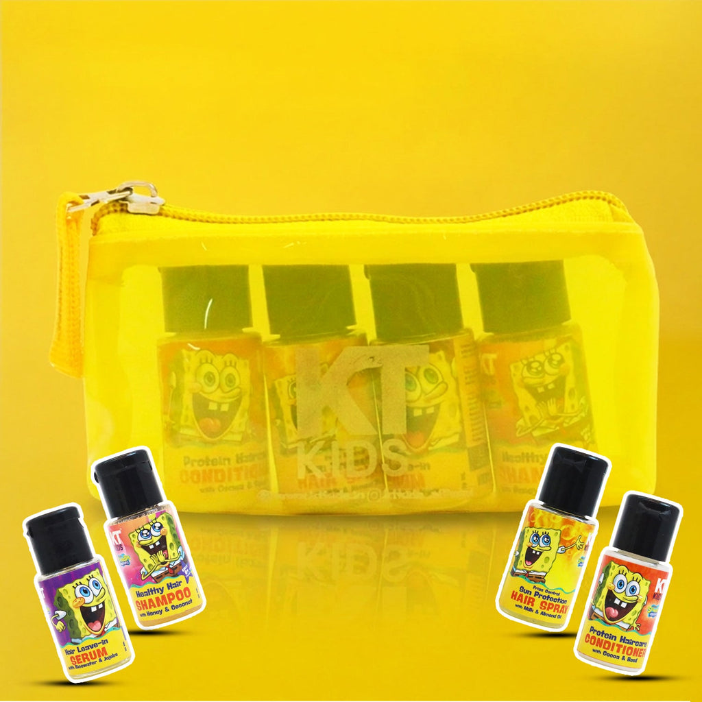 KT Kids Hair Care Travel Set – SpongeBob Edition 🧸✨