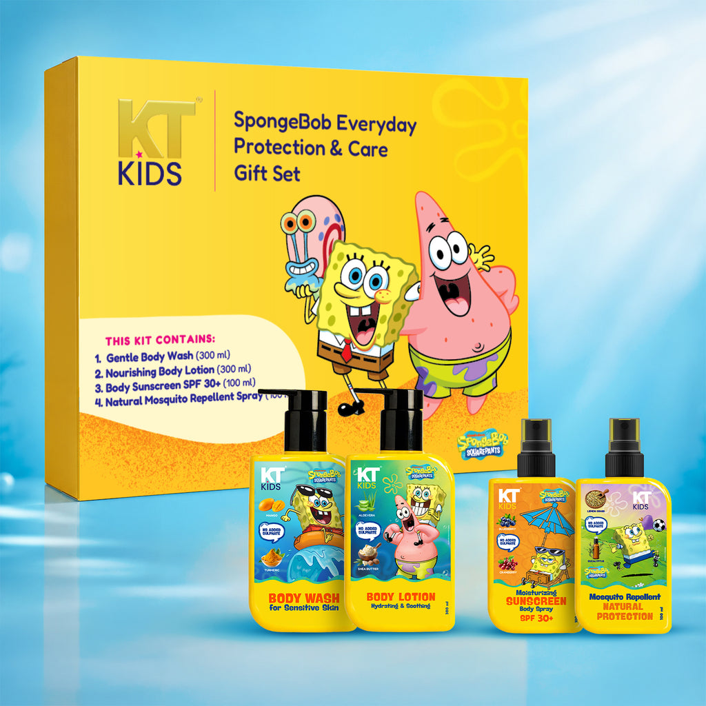 KT Kids SpongeBob Complete Body Care Gift Set for Kids