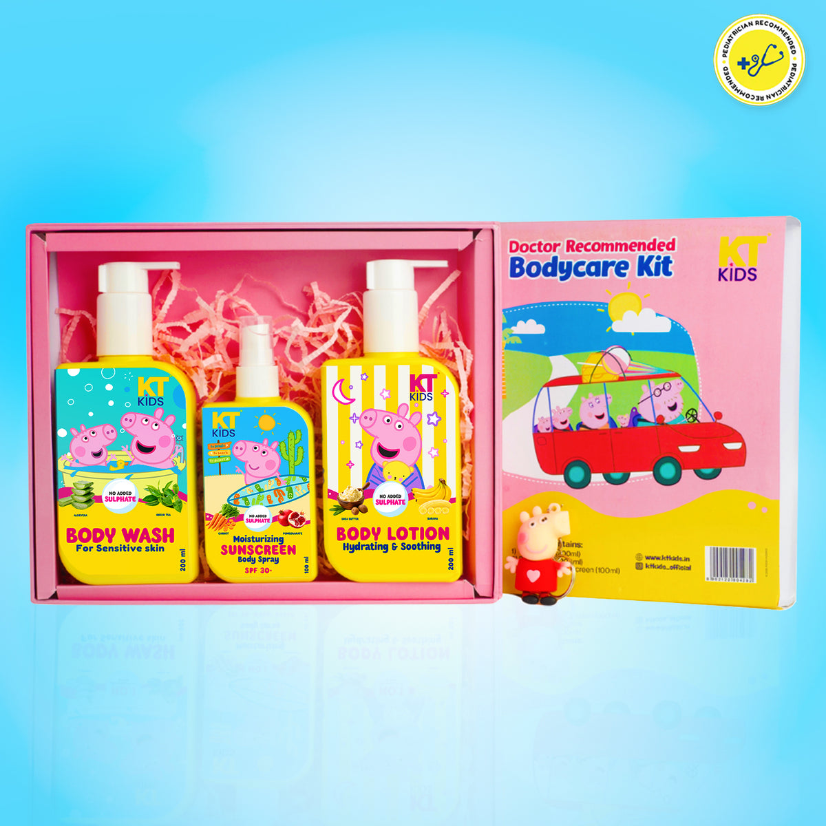 Peppa Pig Kids Hair Care Kit With a Fancy Gift Bag+ Free Peppa pig KeyChain