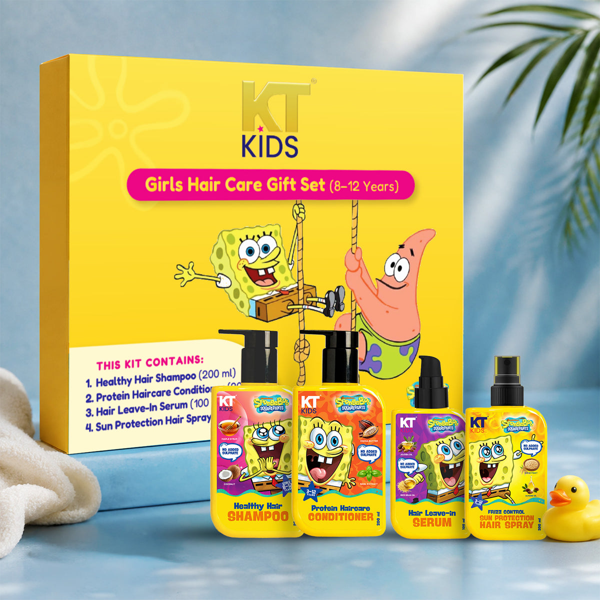 Gift Set ~ Body Care For Boys & Girls 3+ Years | Soft Body Wash + Lotion + Body Sunscreen + Mosquito Spray + Yellow Gift Bag + FREE Keychain