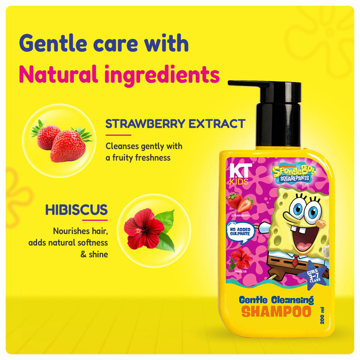 Gentle Cleansing Shampoo | For Girls | 3-7 Yrs | 200ml