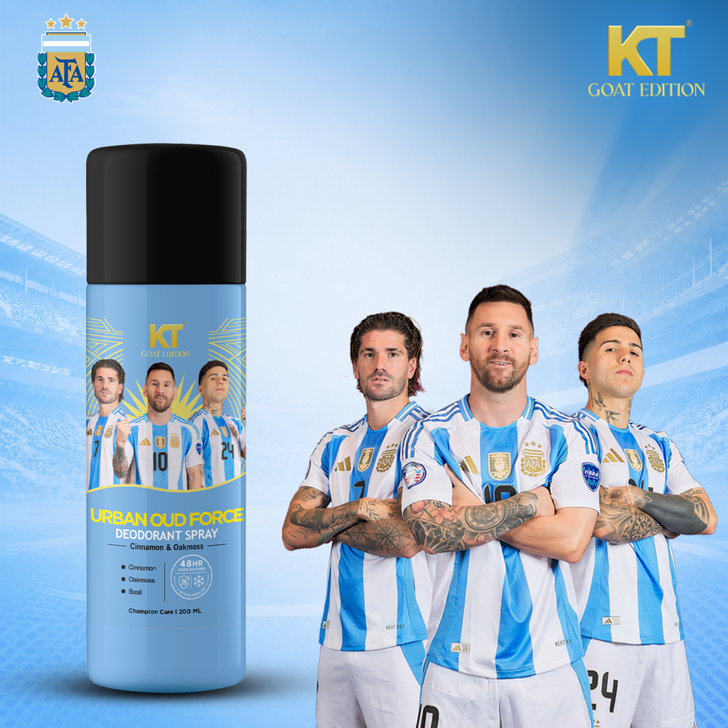 KT GOAT Edition Urban Oud Force Deodorant Spray for Men | 48HR Freshness | 200ml