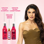 Keratin Shampoo, Conditioner & Onion Serum Set | 3-Step Hair Repair