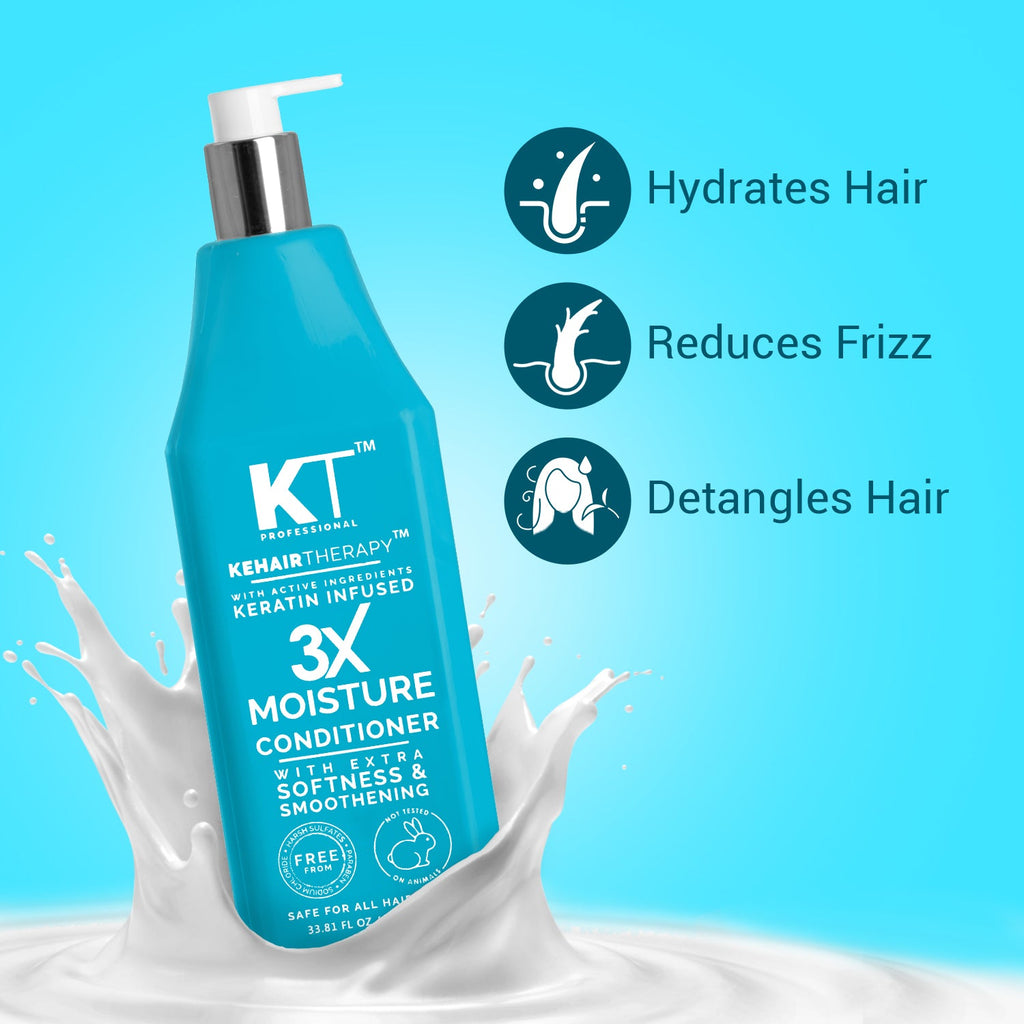 3X Moisture Conditioner | Deep Hydration | Keratin-Infused | 1000ml