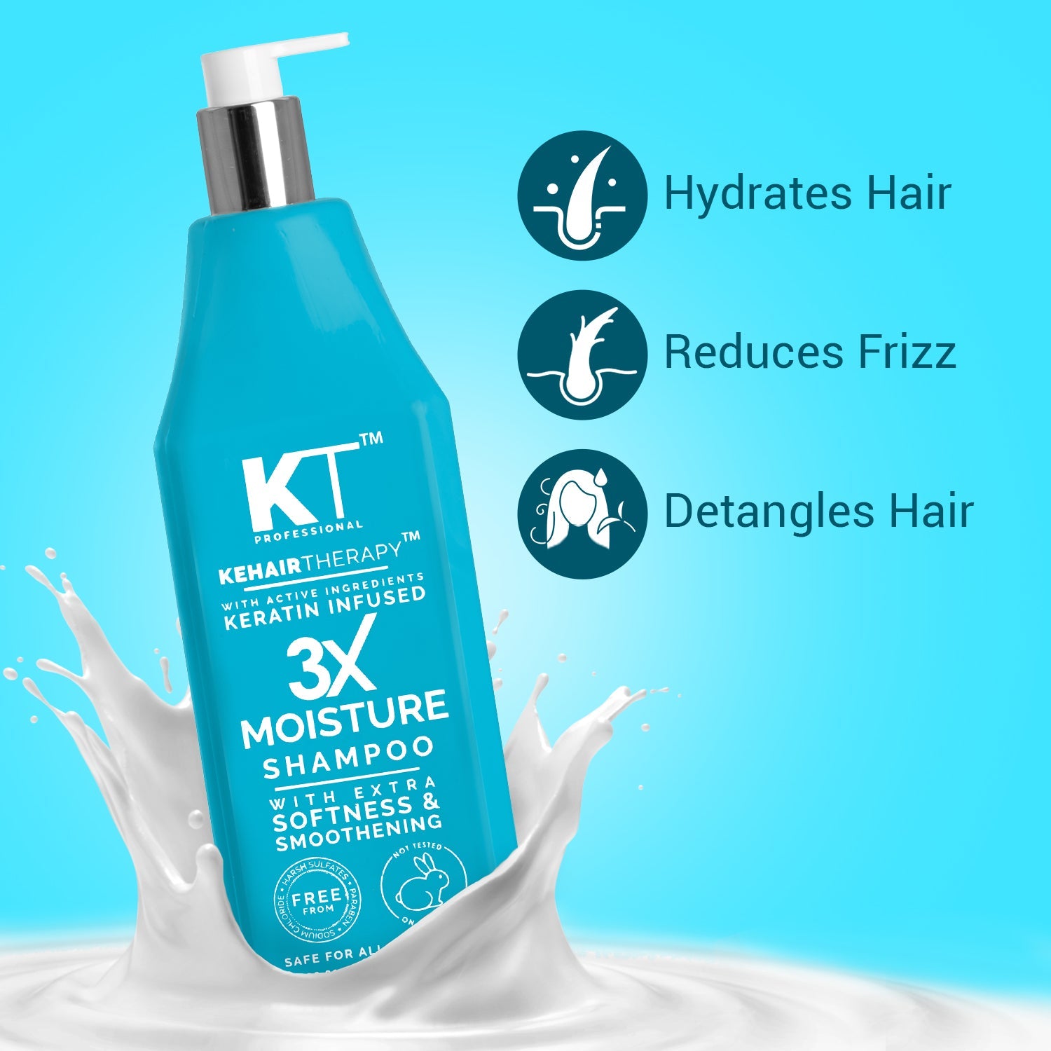 3X Moisture Shampoo for Dry Hair | Hydrates & Smooths Dry Hair