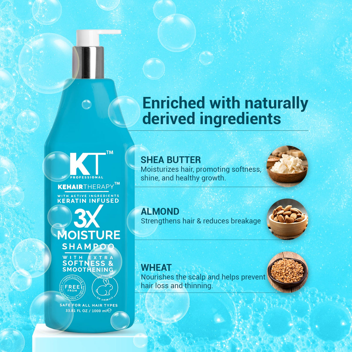 3X Moisture Shampoo for Dry Hair | Hydrates & Smooths Dry Hair