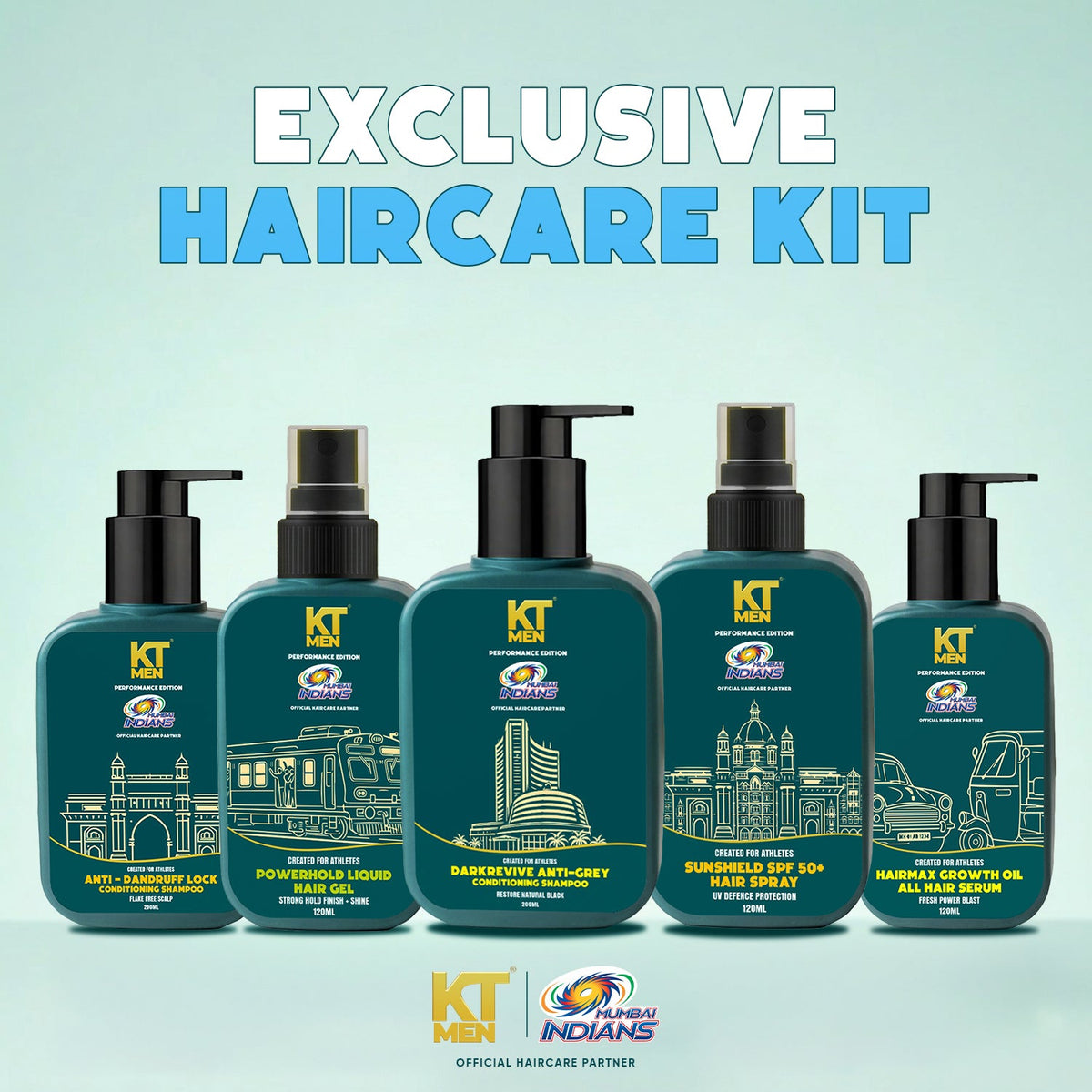 Men Exclusive Haircare Kit – Anti-Dandruff, Hair Growth & Anti-Grey Combo (5 Products)