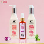 Onion Shampoo, Conditioner & Serum Set | 3-Step Hair Fall Routine