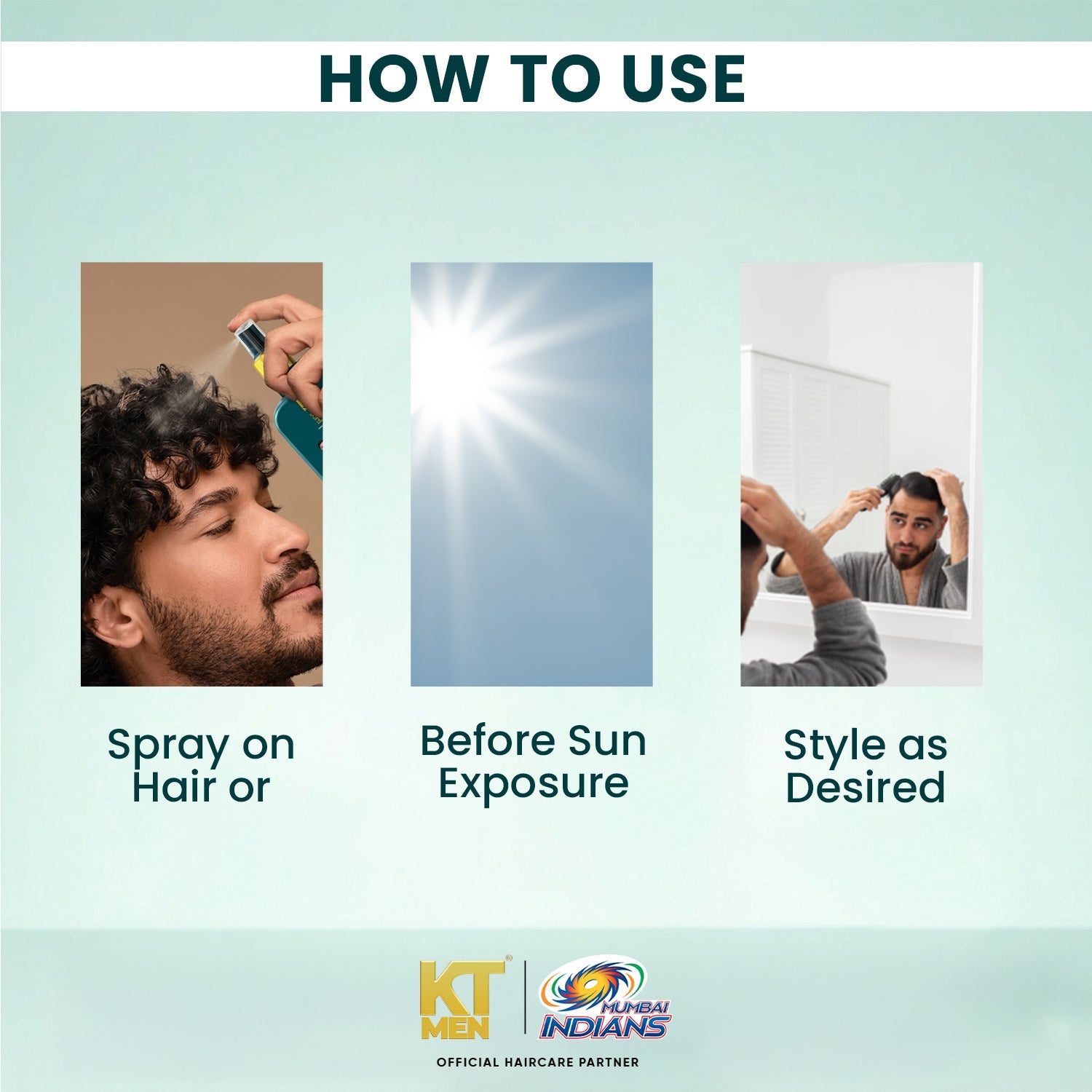 SunShield SPF 50+ Hair Spray – 120 ml (Mumbai Indians)