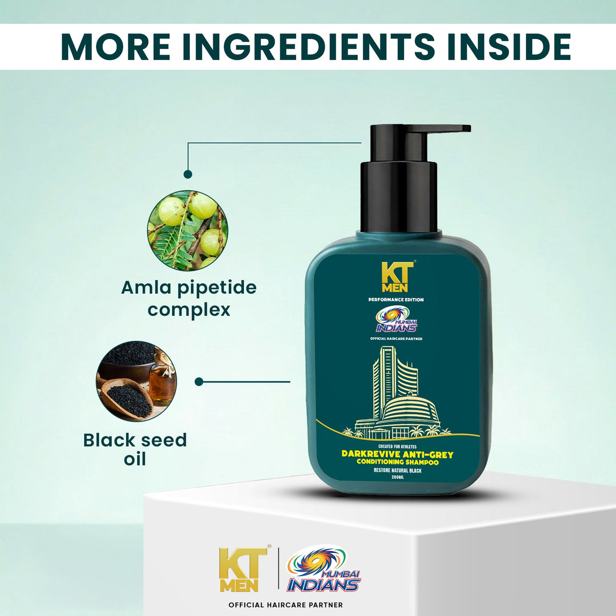2in1 Anti-Dandruff Lock Control (Shampoo + Conditioner) - 200 ml (Mumbai Indians)