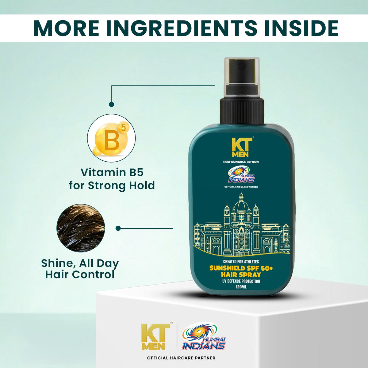 SunShield UV Protection Hair Spray – 120 ml (Mumbai Indians)