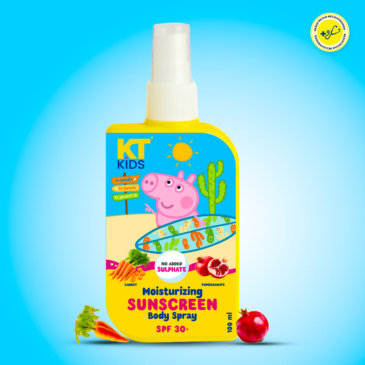 Peppa Pig Moisturizing Sunscreen Body Spray | UV Protection | 100ml