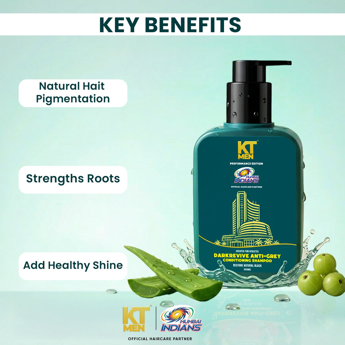 2in1 Dark Revive Anti Grey (Shampoo + Conditioner) - 200 ml (Mumbai Indians)