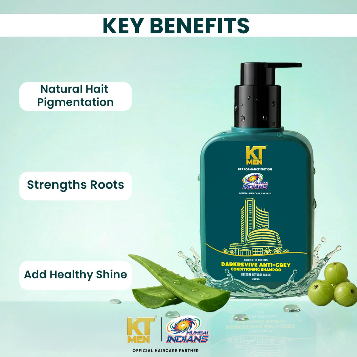 2in1 Anti-Dandruff Lock Control (Shampoo + Conditioner) - 200 ml (Mumbai Indians)