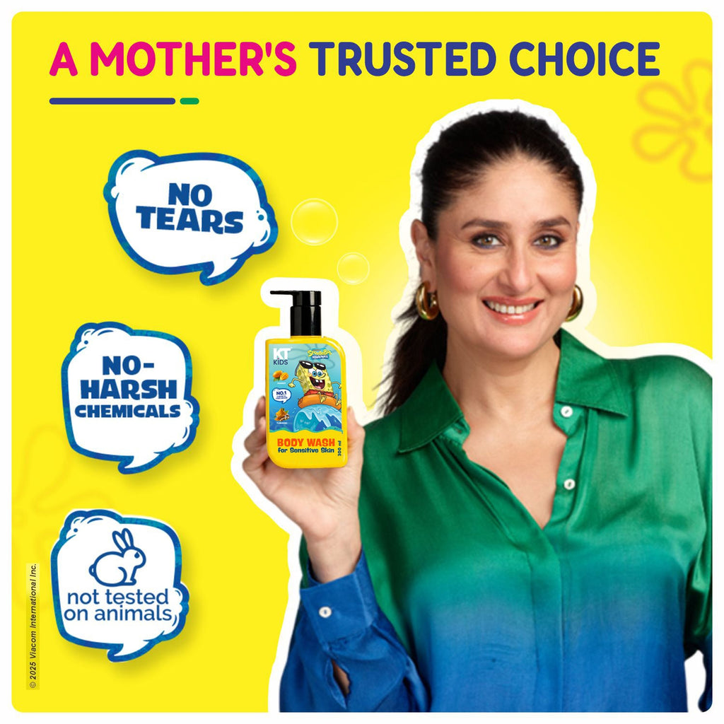 Gift Set ~ Body Care For Boys & Girls 3+ Years | Soft Body Wash + Lotion + Body Sunscreen + Mosquito Spray + Yellow Gift Bag + FREE Keychain