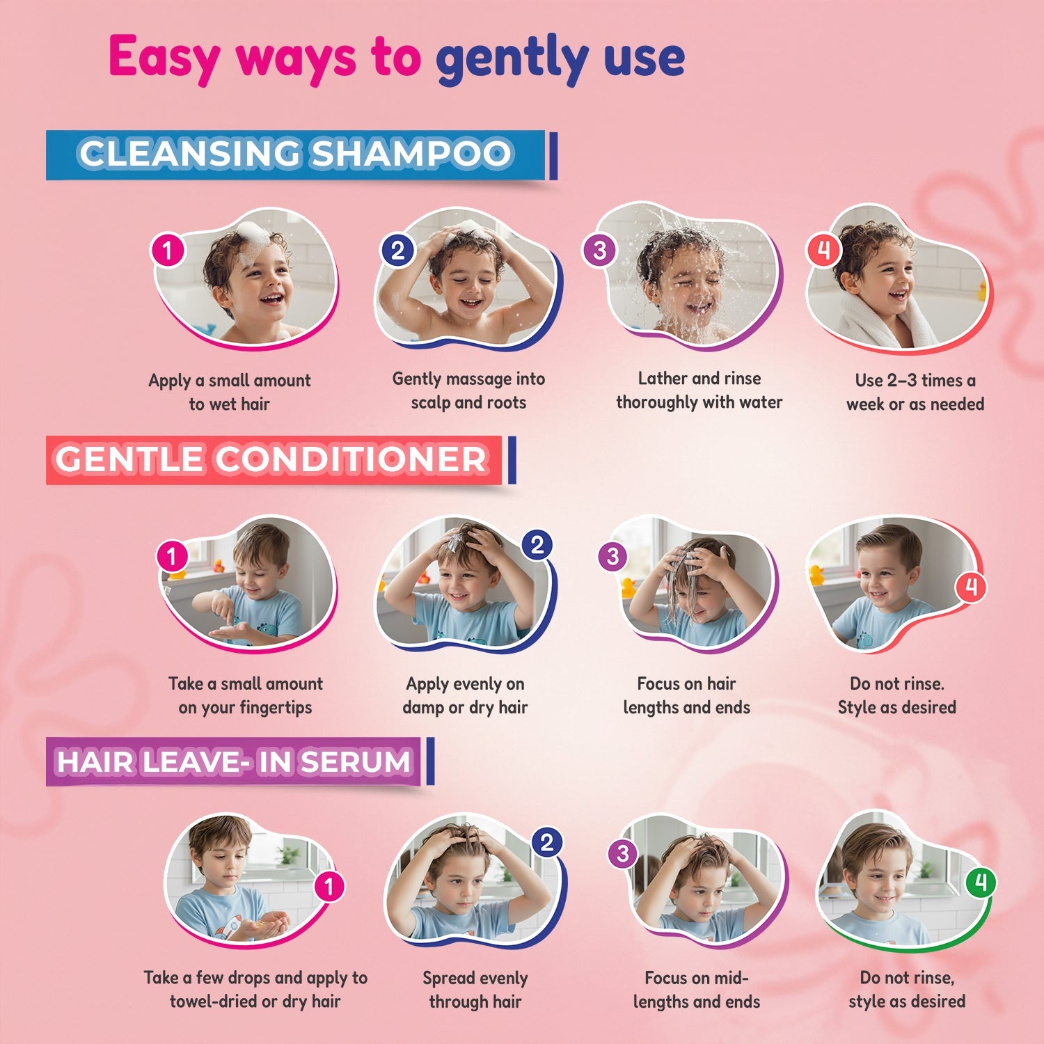 Peppa Pig Kids Hair Care Kit With a Fancy Gift Bag+ Free Peppa pig KeyChain