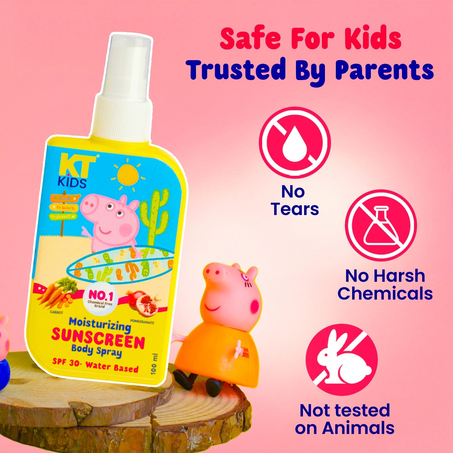Peppa Pig Moisturizing Sunscreen Body Spray | SPF 30+ | 100ml