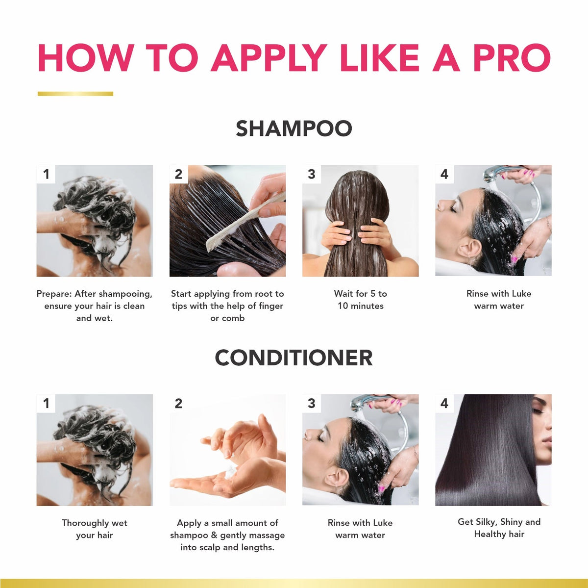 Keratin Gloss Shampoo & Conditioner | Damage Repair | Split Ends