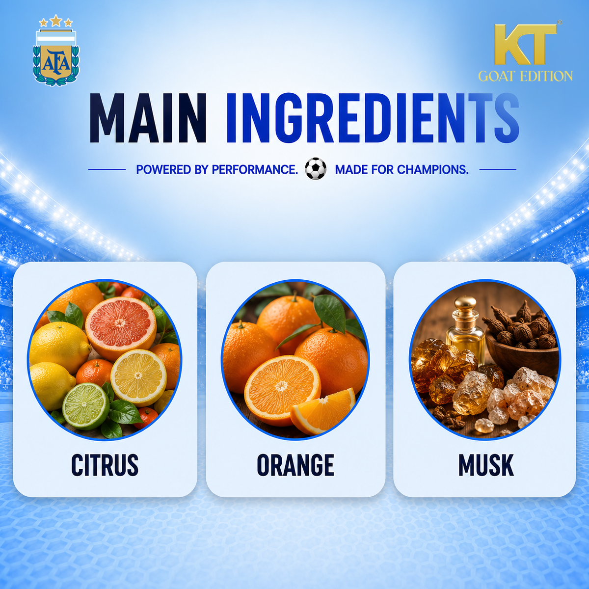 KT GOAT Edition Max Aqua Refresh Deodorant Spray | Citrus & Musk Fragrance | 12Hr Odor Defense | Long Lasting Freshness | 200ml