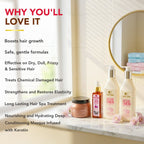 Organic Onion Shampoo & Conditioner 250ml + Onion Serum 100ml + Brazilian Silk Masque 500ml