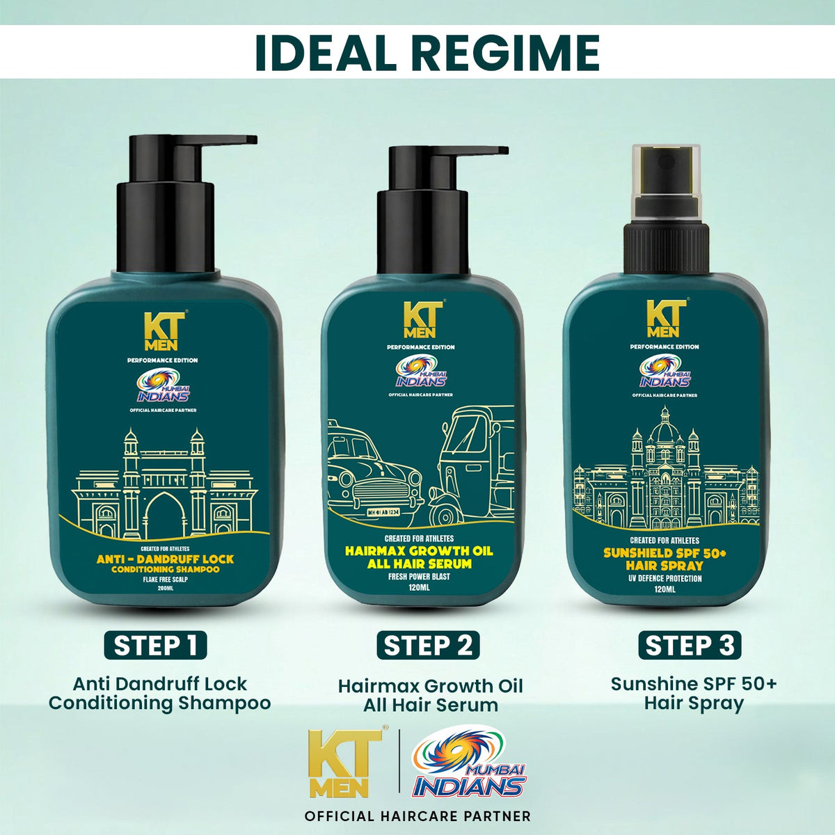 2in1 Anti-Dandruff Lock Control (Shampoo + Conditioner) - 200 ml (Mumbai Indians)