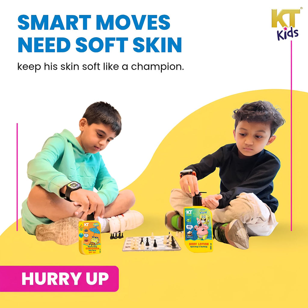 Personal Care Body Kit For Boys & Girls 3+ Years | Body Oil Lotion + Soft Body Wash + Sunscreen SPF Body