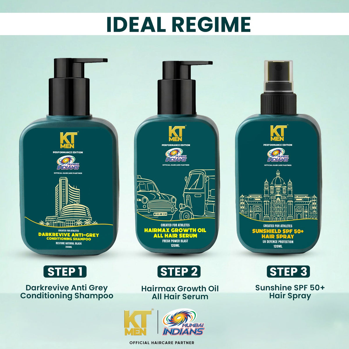 2in1 Dark Revive Anti Grey (Shampoo + Conditioner) - 200 ml (Mumbai Indians)