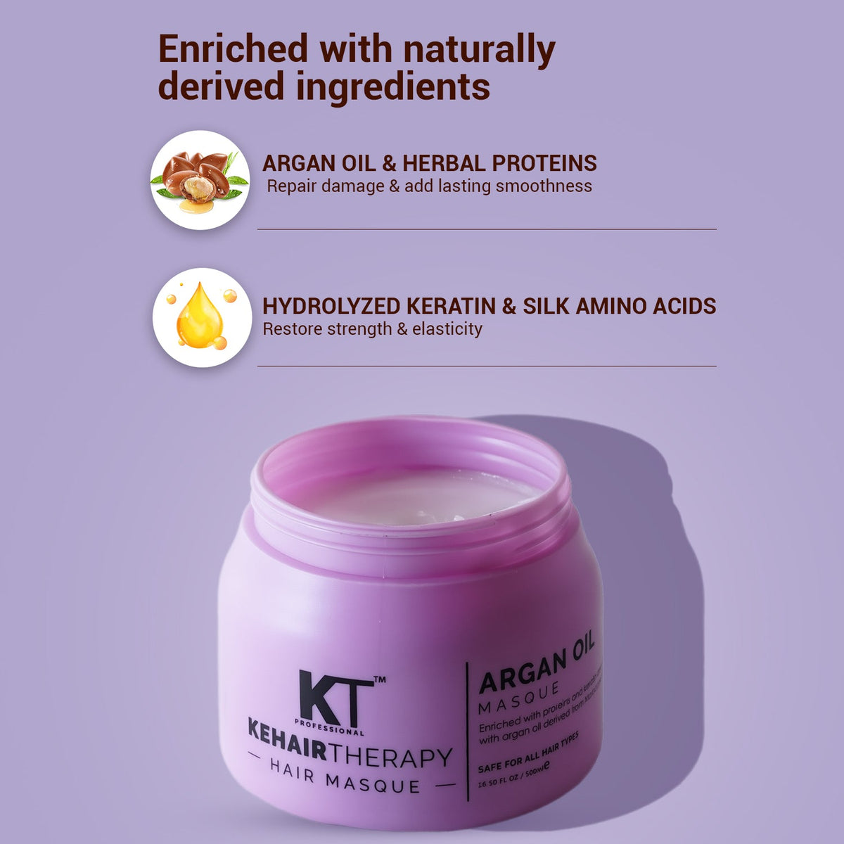 Repair damage, smooth frizz masque