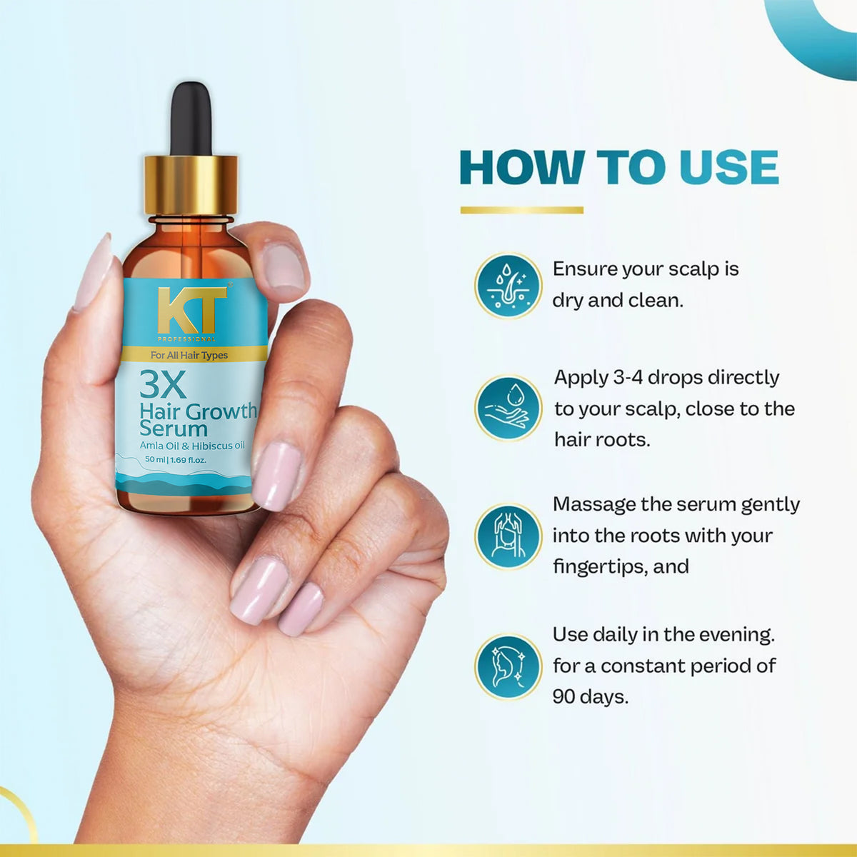3X Hair Growth Serum | Boost Hair Growth, Strength & Density