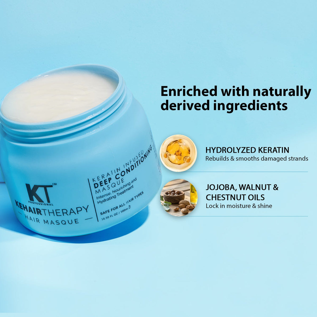 Keratin Infused Deep Conditioning Masque | Repair & Hydrate