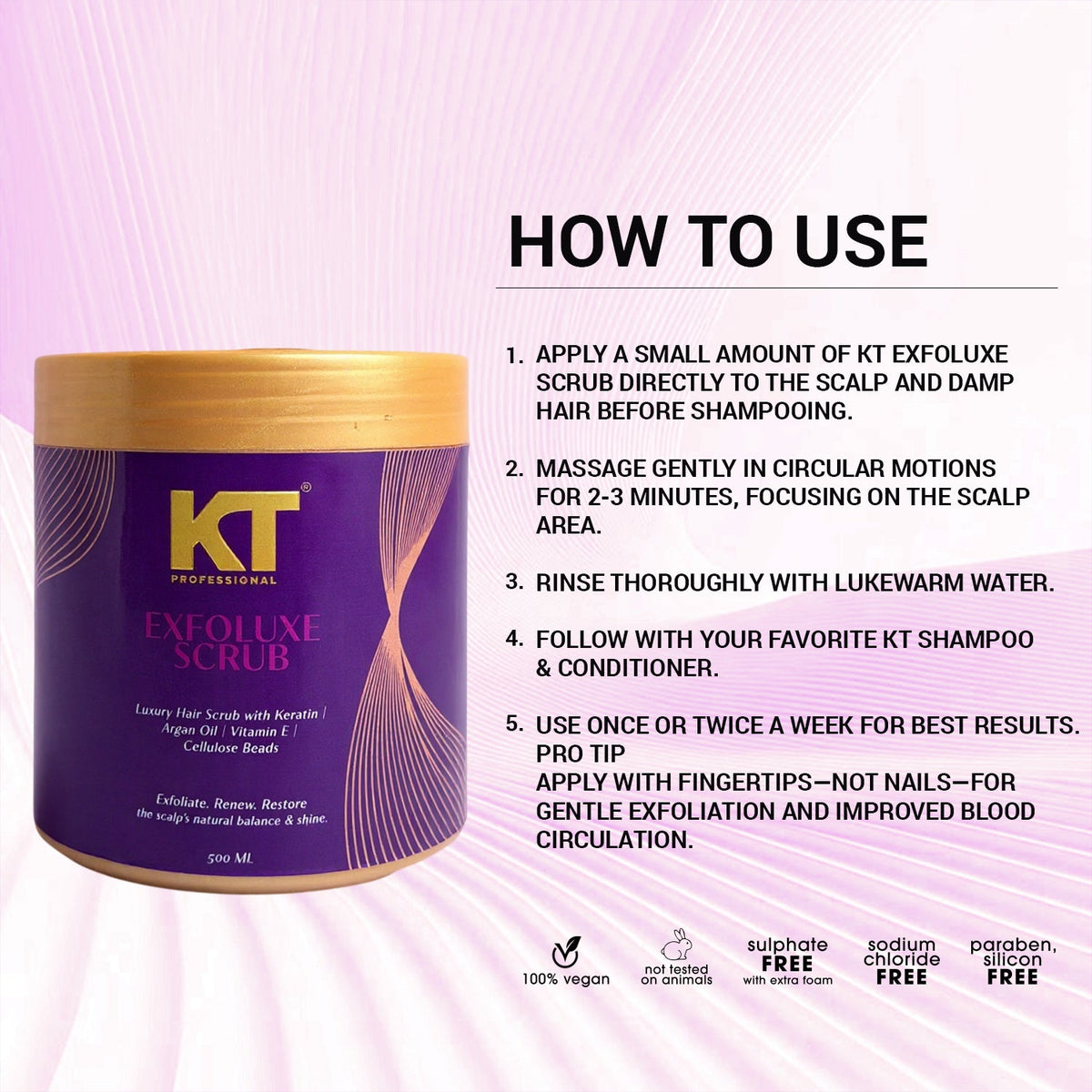 Exfo Luxe Scrub | Scalp Detox & Buildup Removal | 500ml