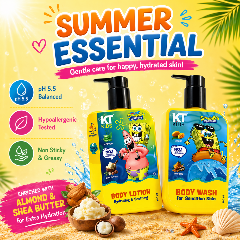 Gentle Body Care Combo | Soft Body Wash + Moisturizing Kids Lotion