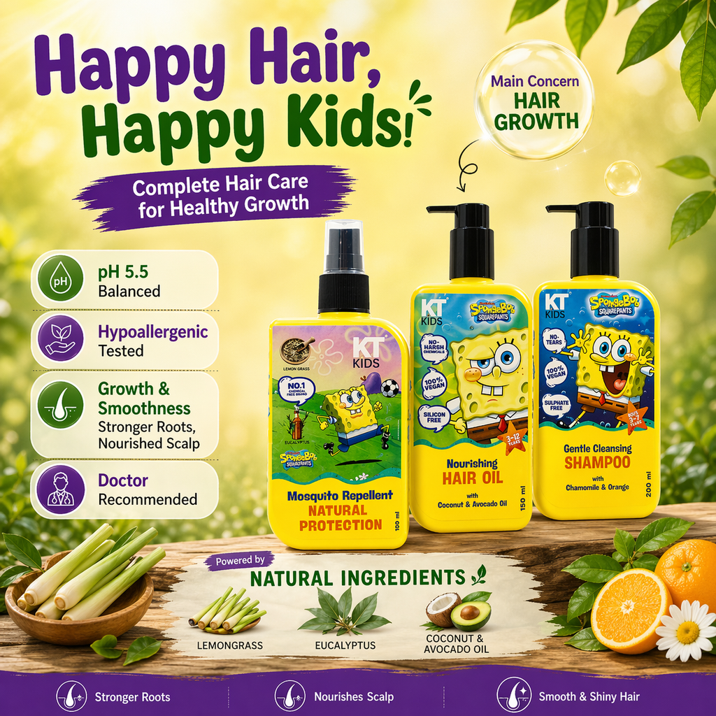 Personal Care Kit For Girls 3+ Years | Shampoo + Hair Oil + Mosquito Repellent