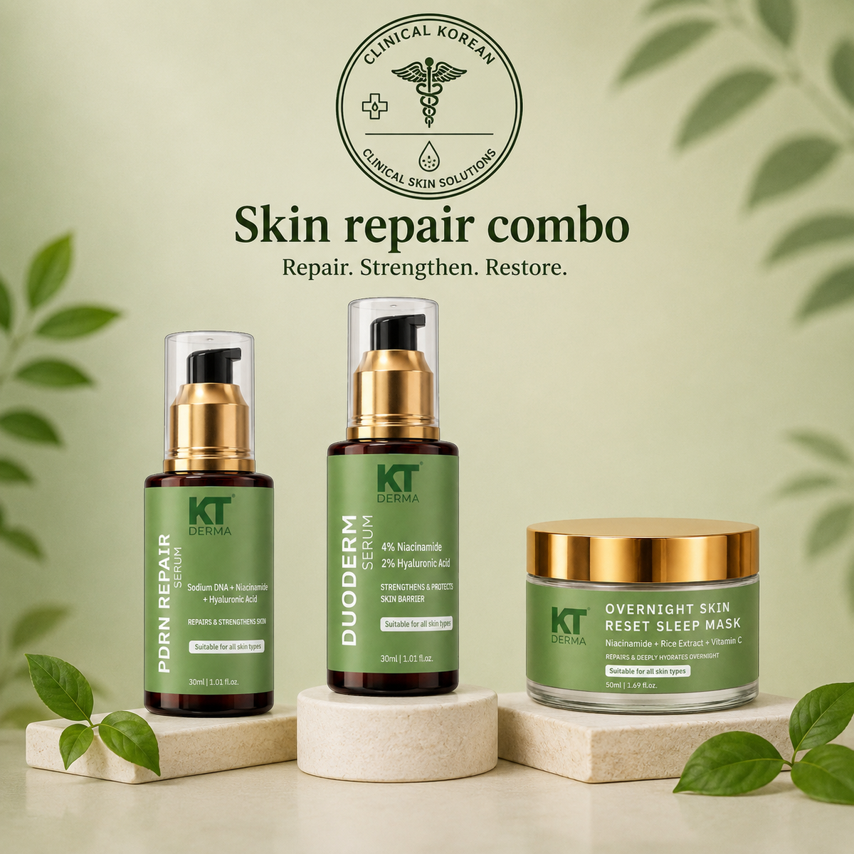 Clinical Korean Skin Repair Combo
