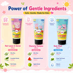 KT Kids x Peppa Pig Bath Time Gift Set | Shampoo, Body Wash & Hair Leave-In Serum