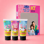 KT Kids x Peppa Pig Bath Time Gift Set | Shampoo, Body Wash & Hair Leave-In Serum