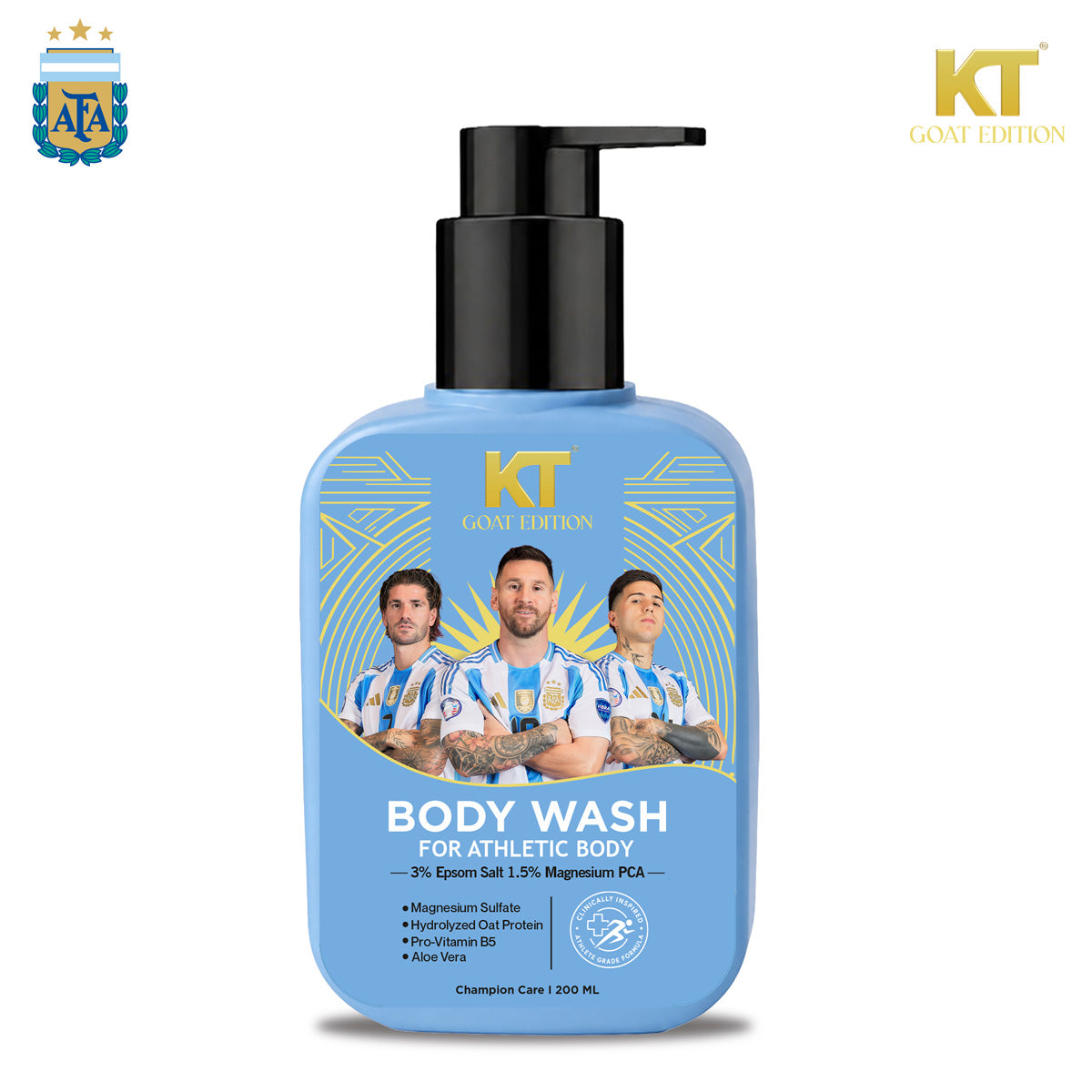 KT GOAT Edition Body Wash For Athletic Body – Relieves Body Fatigue & Post Workout Stress (200 ML)