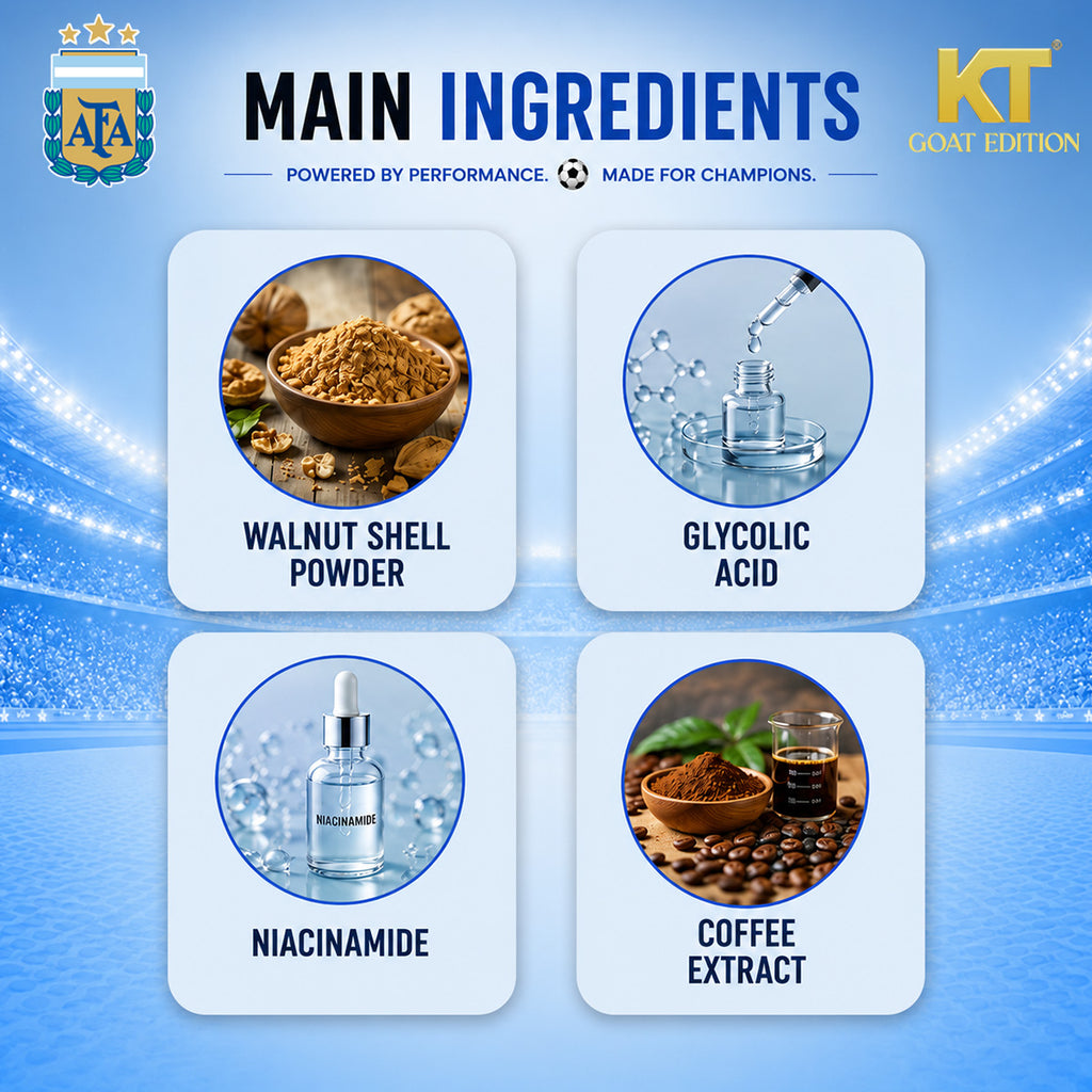 KT GOAT Edition Active De-Tan Face & Body Scrub – Removes Tan & Deep Cleans Dead Skin (250 GM)