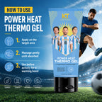 KT GOAT Edition Power Heat Thermo Gel – Warm-Up Recovery For Stiff Muscles (200 GM)