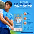KT GOAT Edition Active Defense Zincstick – Protects Skin From Sun, Sweat & Sports Damage (25 GM)