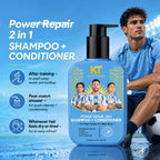 KT GOAT Edition Power Repair 2-in-1 Shampoo + Conditioner – Repairs Damaged Hair & Reduces Hair Fall (200 ML)