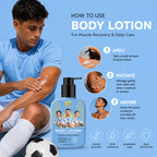 KT GOAT Edition Body Lotion For Muscle Recovery – Deep Hydration For Muscle Recovery (200 ML)