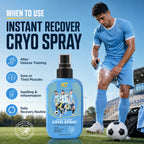 KT GOAT Edition Instant Recovery Cryo Spray – Instant Cooling Relief For Tired Muscles (120 ML)